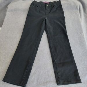 Gloria Vanderbilt Amanda Black High Rise Tapered Jeans 10P